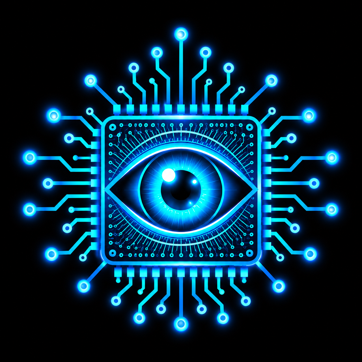 EVsEye AI eye and circuit mark
